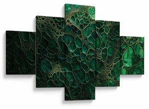 Obraz - Zielony mikroskopowy obraz (125x70 cm)