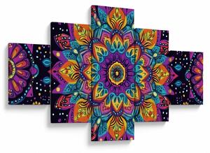 Obraz - Kalejdoskopowa mandala (125x70 cm)