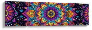 Obraz - Kalejdoskopowa mandala (170x50 cm)