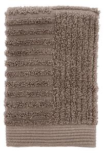 Szarobrązowy bawełniany ręcznik frotte 30x30 cm Classic – Zone
