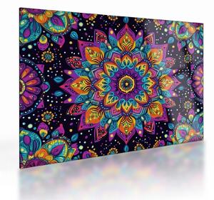 Obraz na szkle - Kalejdoskopowa mandala (70x50 cm)