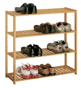 Szafka na buty z litego drewna orzechowego w naturalnym kolorze – Premier Housewares