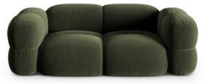 Zielona aksamitna sofa 210 cm Loretto – Cosmopolitan Design