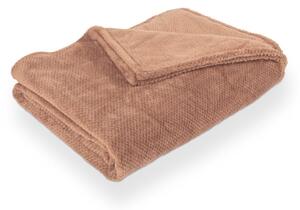 Brązowy koc z mikropluszu 150x200 cm Pippa – Tiseco Home Studio