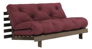 Bordowa rozkładana sofa 160 cm Roots – Karup Design