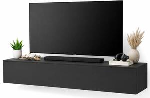 Czarna podwieszana szafka rtv 100 cm S9-A97