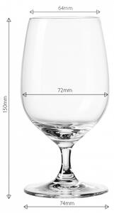 Lunasol - Kieliszki na nóżce 310 ml zestaw 4 szt - Univers Glas Lunasol META Glass (322122)