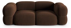 Ciemnobrązowa aksamitna sofa 210 cm Loretto – Cosmopolitan Design