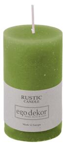 Zielona świeczka Rustic candles by Ego dekor Rust, 38 h