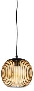 Lampa Wisząca Bloomingville, Sybia, ściemnialny, brąz rdzawy, jadalnia, szkło, skandynawski