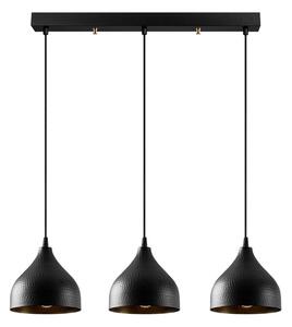 Czarna lampa wisząca z metalowym kloszem Tattoo – Opviq lights