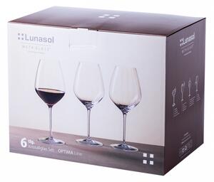 Lunasol - Kieliszki do czerwonego wina 570 ml komplet 6 szt - Optima Glas Lunasol (322686)