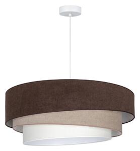 Lampa Wisząca Duolla, Trio, brąz rdzawy, salon, tkanina | tekstylia, młodzieżowy