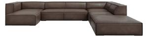 Brązowy skórzany narożnik (prawostronny) Madame – Windsor & Co Sofas