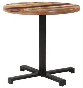 Okrągły stolik bistro, 80x75 cm, lite drewno z odzysku
