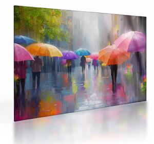 Obraz na szkle - Deszczowy dzień (70x50 cm)