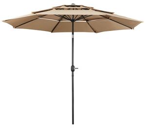 Parasol marketowy, parasol ogrodowy - Regulowany kąt nachylenia - 3-warstwowy daszek - Ochrona przed promieniowaniem UV - Wentylacja
