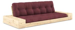 Bordowa rozkładana sofa 244 cm Base – Karup Design