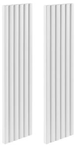 Rodan Panele Boczne do Szafki z Lustrem 14 cm - Białe - MDF - Zestaw 2 szt. - FLOW