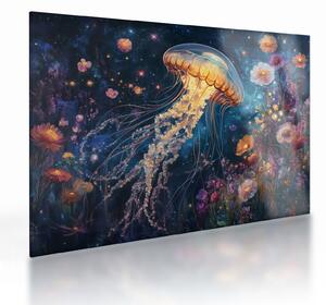 Obraz na szkle - Magiczna meduza (70x50 cm)