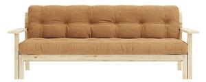 Musztardowa rozkładana sofa 218 cm Unwind – Karup Design