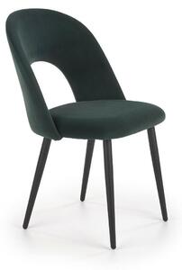 Krzesło tapicerowane welurowe glamour do jadalni salonu 84 cm