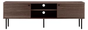 Brązowa szafka pod TV w dekorze dębu 40x50x150 cm Kyoto – House Nordic