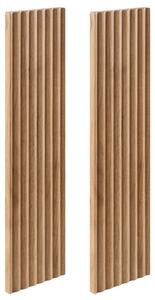 Rodan Panele Boczne do Szafki z Lustrem 14 cm - Dąb Craft Złoty - Ryflowany MDF - Zestaw 2 szt. - VENA