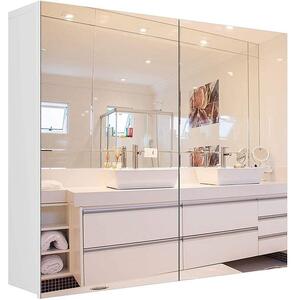 Szafka łazienkowa z lustrem FMD-102, 60 x 70 x 15 cm, biała