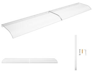 Daszek - Transparentny PET - 3,5 mm - 50 x 240 cm - Ochrona UV - Do drzwi wejściowych i okna