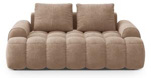 Jasnobrązowa aksamitna sofa 175 cm Linz – Cosmopolitan Design