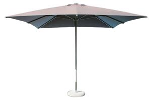 Parasol ogrodowy 3x3 m z aluminiowym supkiem centralnym i czasz z poliestru Cleo – szary