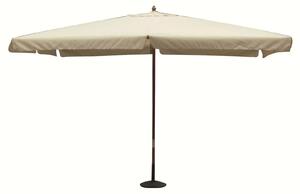 Parasol ogrodowy 2x3 m z drewnianym supkiem centralnym Padova – beowy