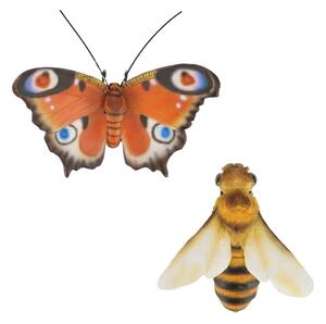 Figurki ogrodowe z żywicy polimerowej zestaw 2 szt. Butterfly – Esschert Design