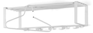 Biały metalowy wieszak ścienny z półką 70 cm Rex – Spinder Design