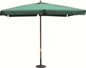 Parasol ogrodowy 2x3 m z drewnianym supkiem centralnym Padova - Green