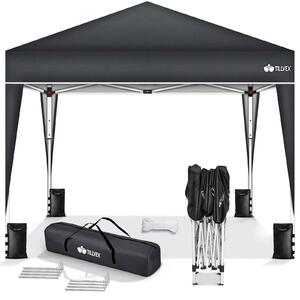 Pawilon ogrodowy składany - 3 x 3 m - Wodoodporny - UV 50+ - Antracytowy