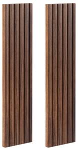 Rodan Panele Boczne do Szafki z Lustrem 14 cm - Dąb Orzech - MDF - Zestaw 2 szt. - FLOW