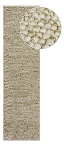 Chodnik z mieszanki wełny tkany ręcznie w kolorze khaki 60x230 cm Minerals – Flair Rugs