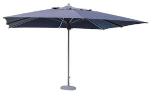 Parasol ogrodowy 3x3 m z aluminiowym supkiem centralnym Cruz – szary