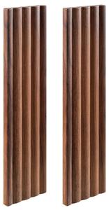 Rodan Panele Boczne do Szafki z Lustrem 14 cm - Dąb Orzech - MDF - Zestaw 2 szt. - BELLO