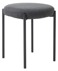 Ciemnoszary metalowy stołek Pelican – Unique Furniture