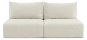 Kremowa rozkładana/ze schowkiem sofa 216 cm Kalena – Makamii
