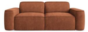 Sofa z tkaniny szenilowej w kolorze terakoty 204 cm Omao – Makamii