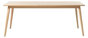Rozkładany stół z blatem w dekorze dębu w naturalnym kolorze 190x90 cm Barrali – Unique Furniture