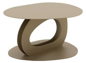Beżowy metalowy stolik 55x66 cm Tonda – Spinder Design