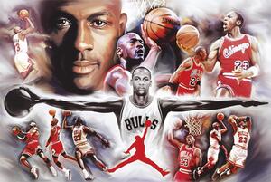 Plakat, Obraz Michael Jordan - collage