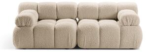 Beżowa sofa modułowa z materiału bouclé 188 cm Bellis – Micadoni Home