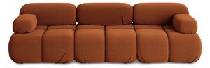Pomarańczowa aksamitna sofa modułowa 285 cm Lokua – Makamii