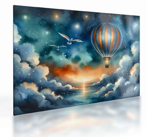 Obraz na szkle - Lot pod nocnym niebem (70x50 cm)